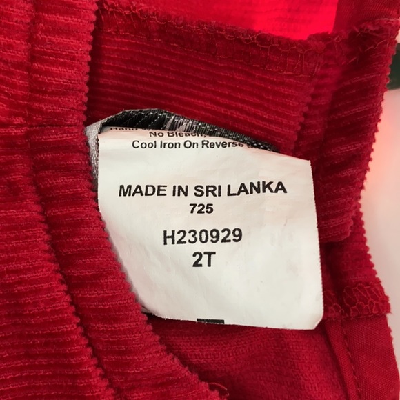 Vintage Toddler Corduroy Christmas Tree Dress - Picture 6 of 7